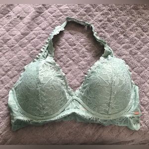 Victoria’s Secret PINK lace halter push up bralette